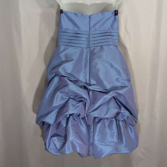 Morgan 4 Ever Strapless Short Formal, Pastel Periwinkle, Size 5/6 - Picture 7 of 13